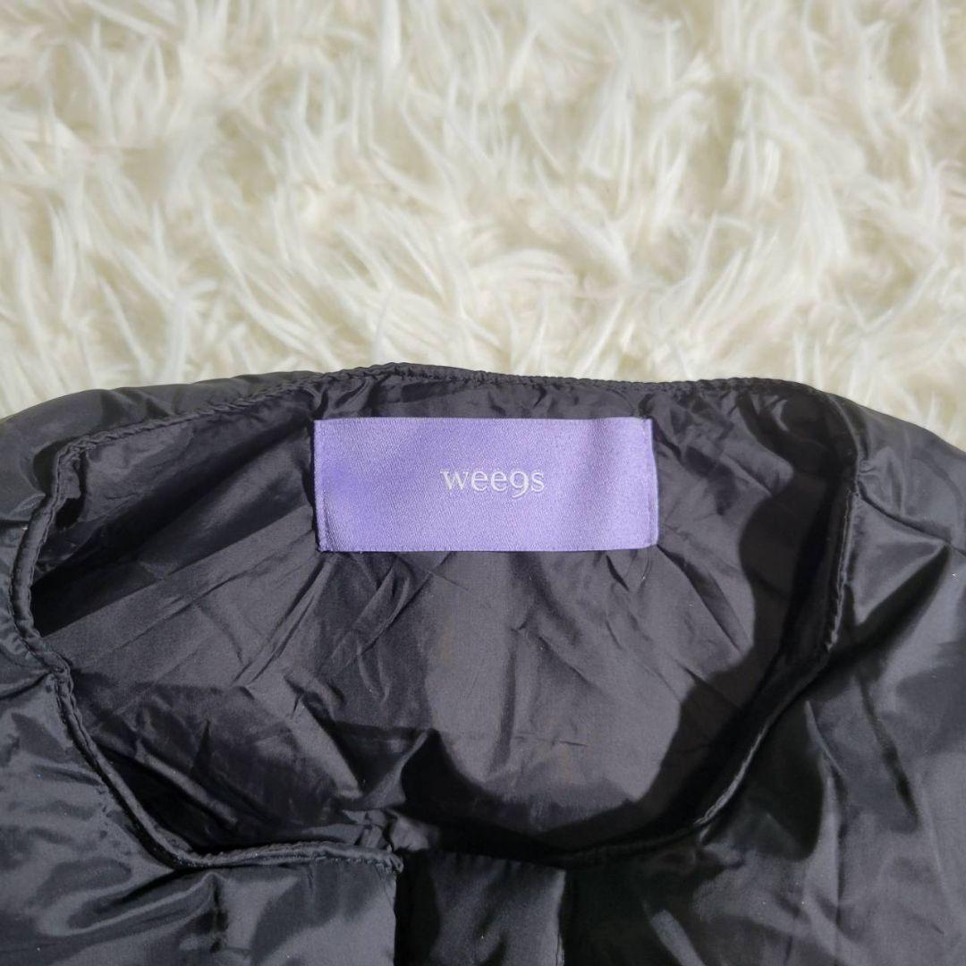 完売品・美品☆wee9s　エッグショートダウンベスト　黒　ダック