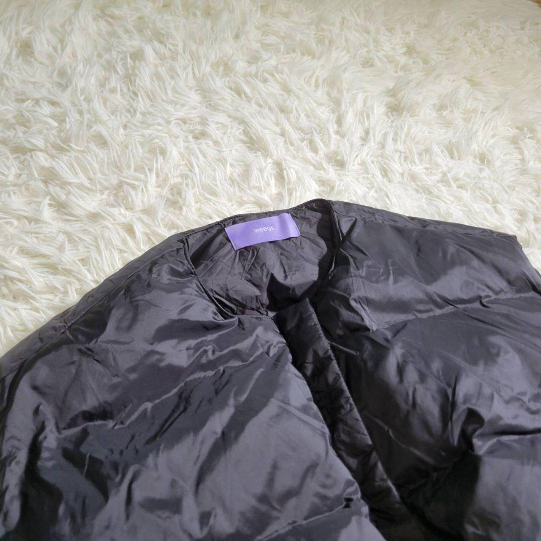 完売品・美品☆wee9s　エッグショートダウンベスト　黒　ダック