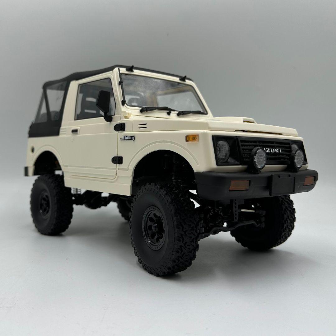 【防水サーボと金属製プロペラシャフト付】WPL C74-1 幌ジムニー ホワイト