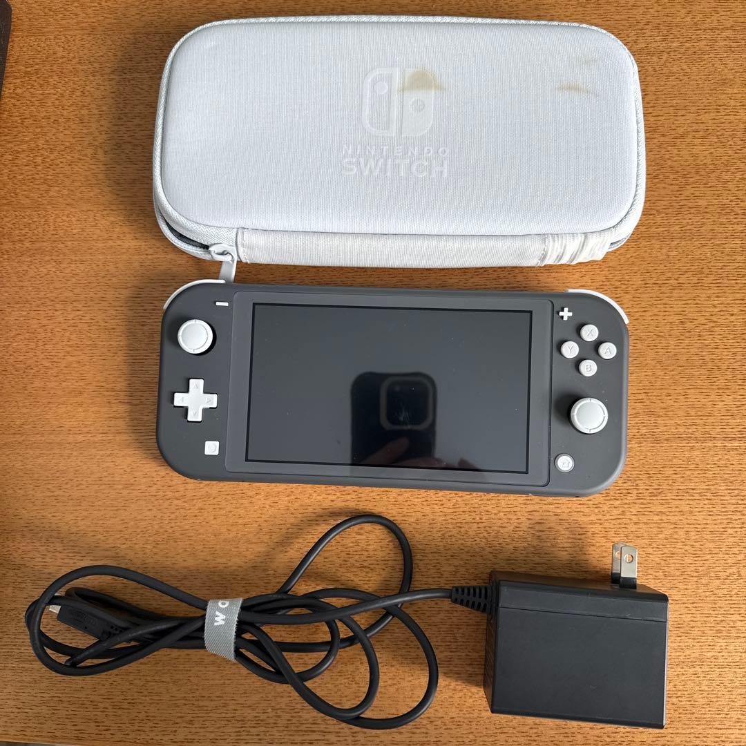 Nintendo Switch Lite グレー 本体 充電器 ケース付き