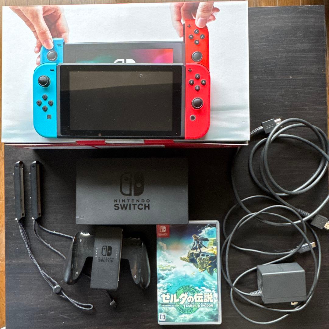 Nintendo Switch 本体 青/赤 Joy-Con 付