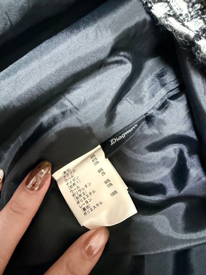 完売！グレースミディツイードジャンパースカート　ダイアグラム　グレースクラス