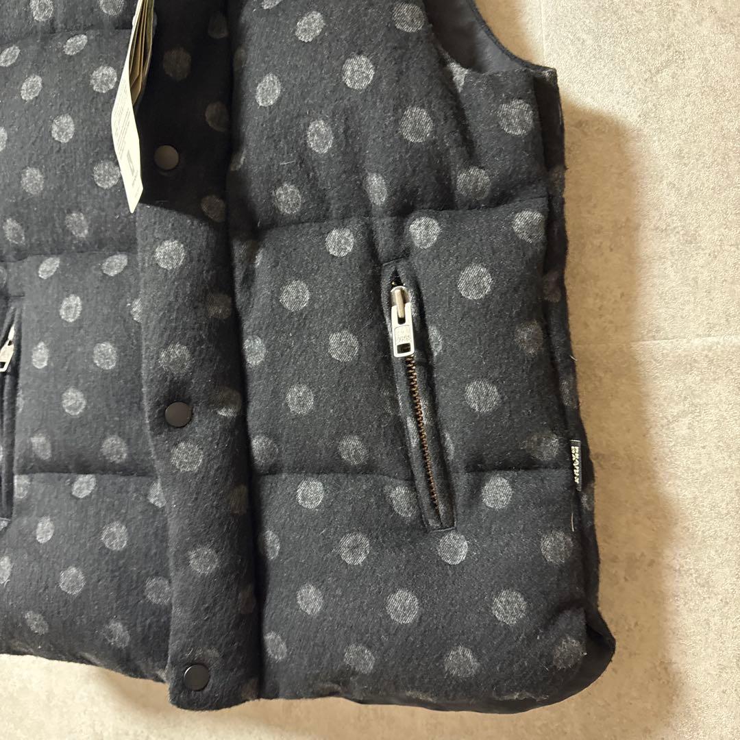 【極美品】パーリーゲイツ ダウンベスト グースダウン ドット柄 サイズ1 希少