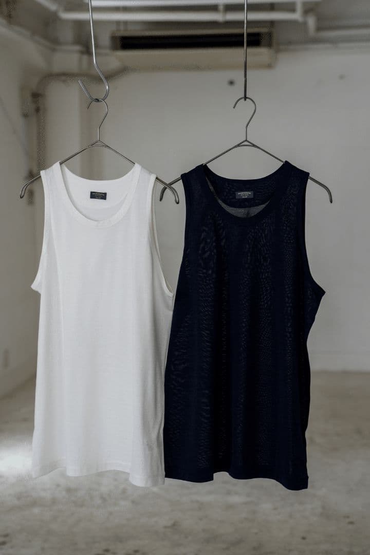 トップス MAATEE&SONS Ex. WASHABLE SILK TANK TOP