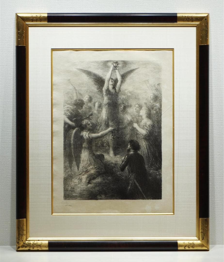 貴重　１３０年前のリトグラフ　アンリ・ファンタンラトゥール