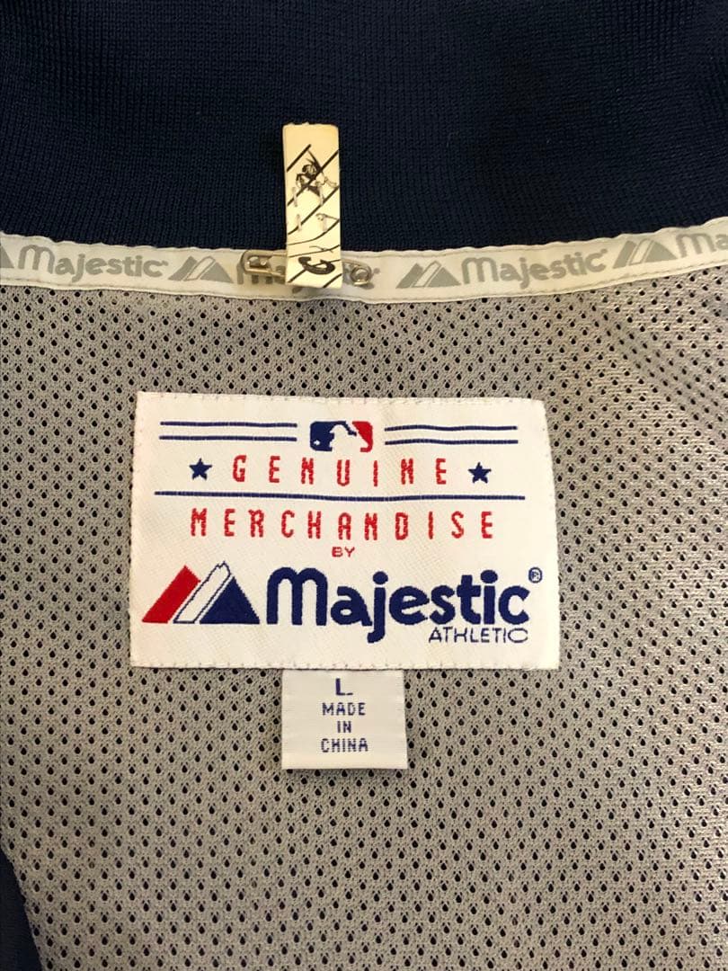 MLB シアトルマリナーズ　マジェスティック　ナイロンジャケット　スタジャン