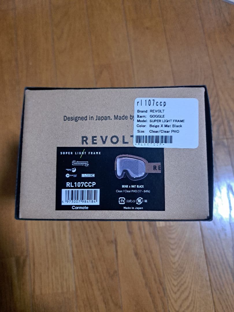 □極美品□REVOLT SUPER LIGHT FRAME Clearレンズ