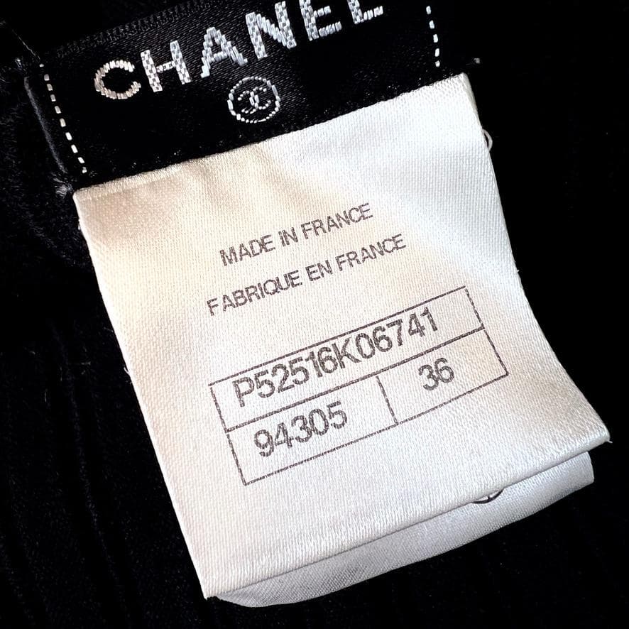 美品★ CHANEL★ウール★プリーツ★リブニット★ロングワンピース