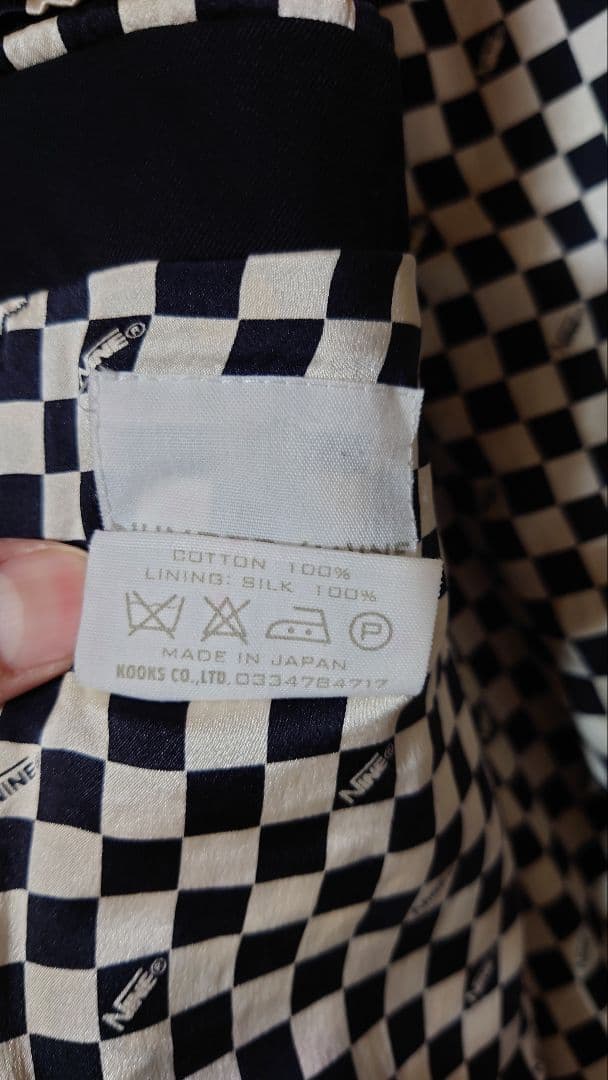 D*D様 NUMBER (NINE) ノーカラージャケット　サイズ4　ナンバーナ