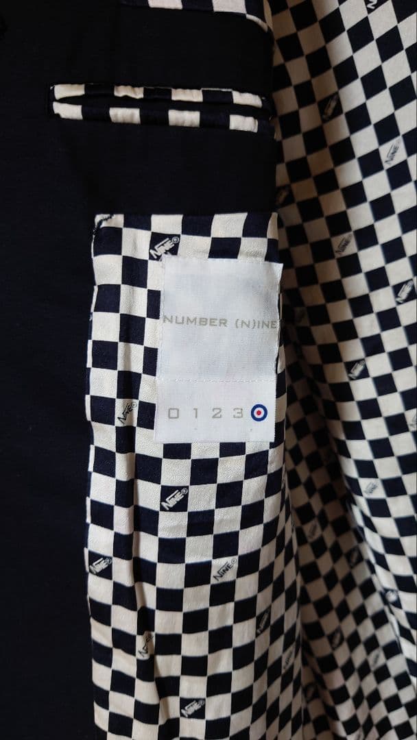 D*D様 NUMBER (NINE) ノーカラージャケット　サイズ4　ナンバーナ