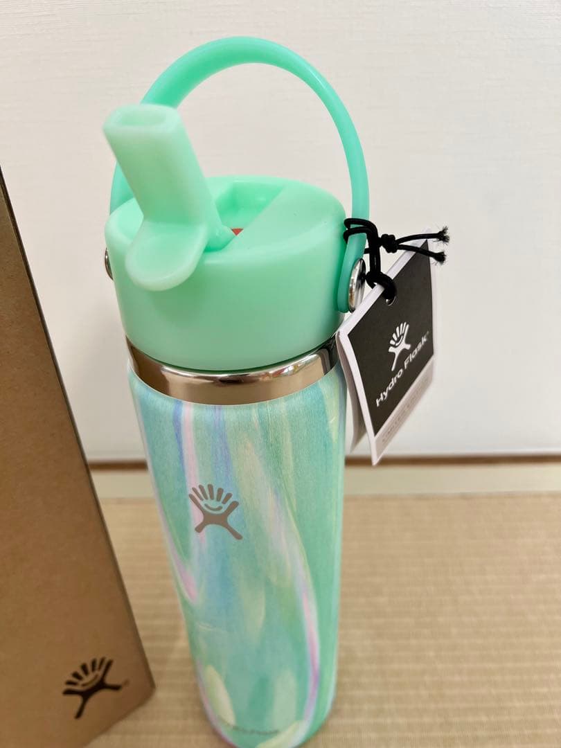 限定品 ハイドロフラスク 24oz Jelly Green ストロー付水筒