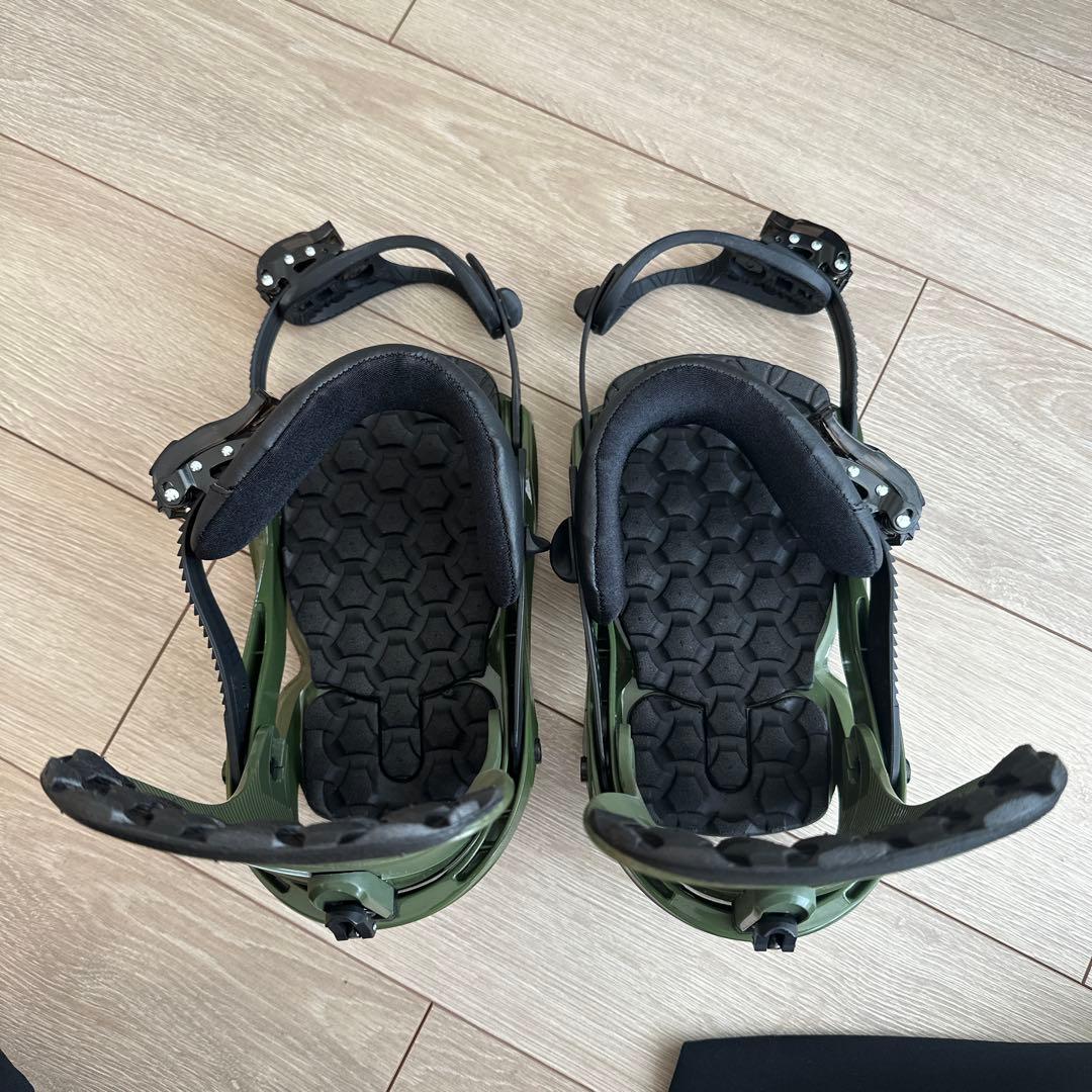 Salomon rhythmスノーボードビンディング オリーブグリーン