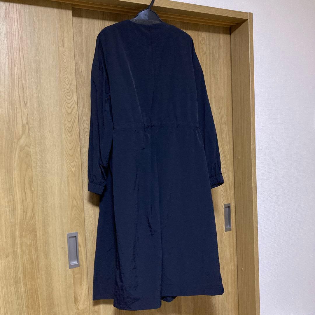 BEARDSLEY バルーン袖フレアコート ブラック　ビアズリー