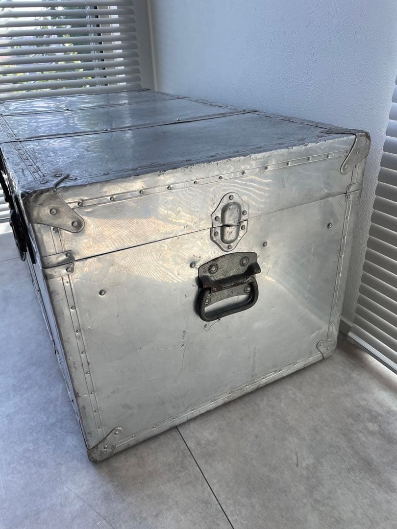 【専用】ヴィンテージ アルミトランク 大型トランク ジュラルミン