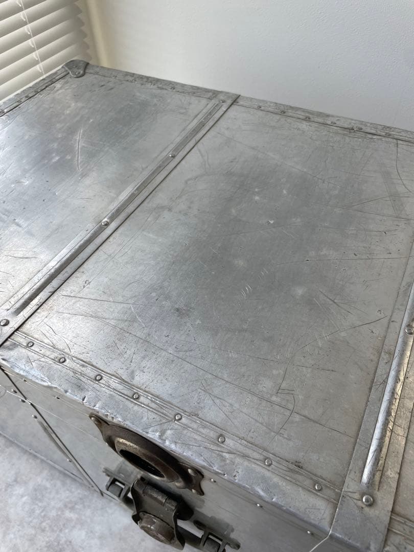 【専用】ヴィンテージ アルミトランク 大型トランク ジュラルミン
