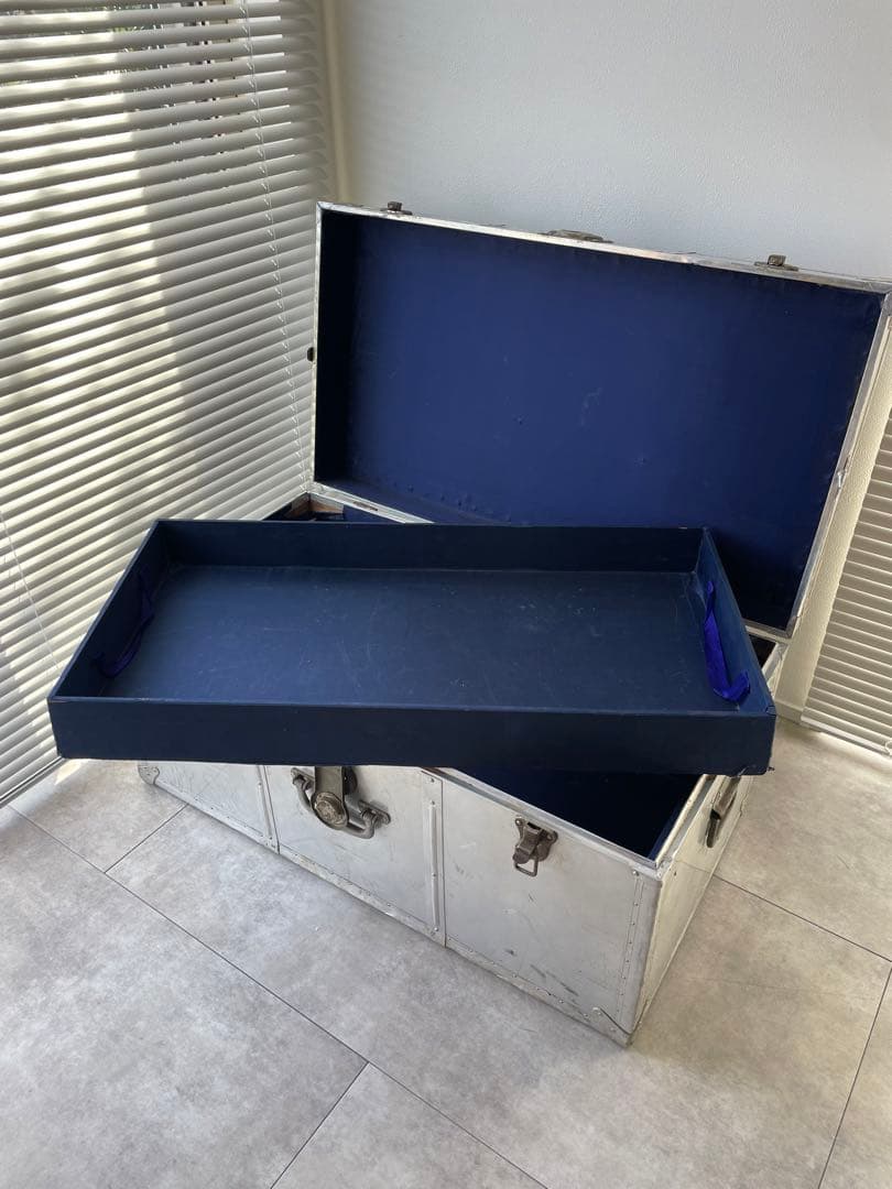 【専用】ヴィンテージ アルミトランク 大型トランク ジュラルミン