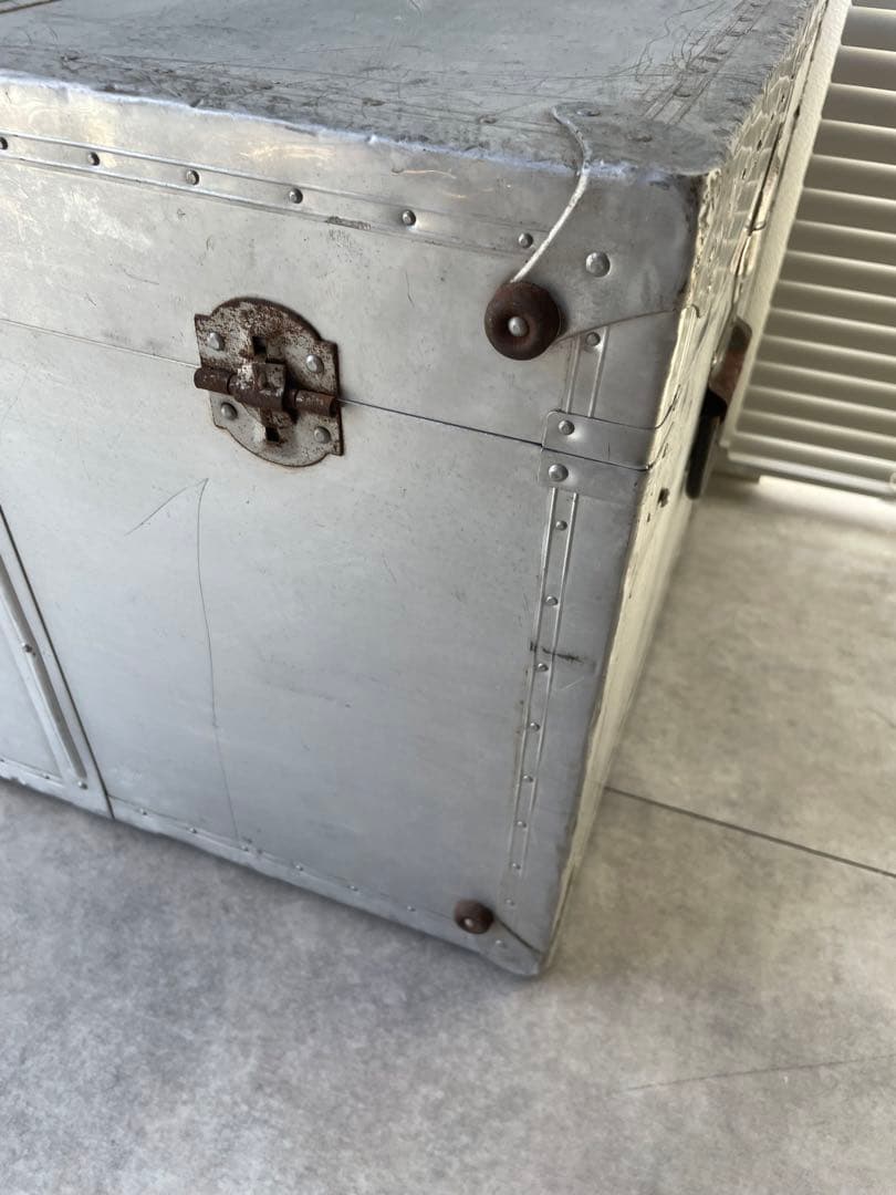 【専用】ヴィンテージ アルミトランク 大型トランク ジュラルミン