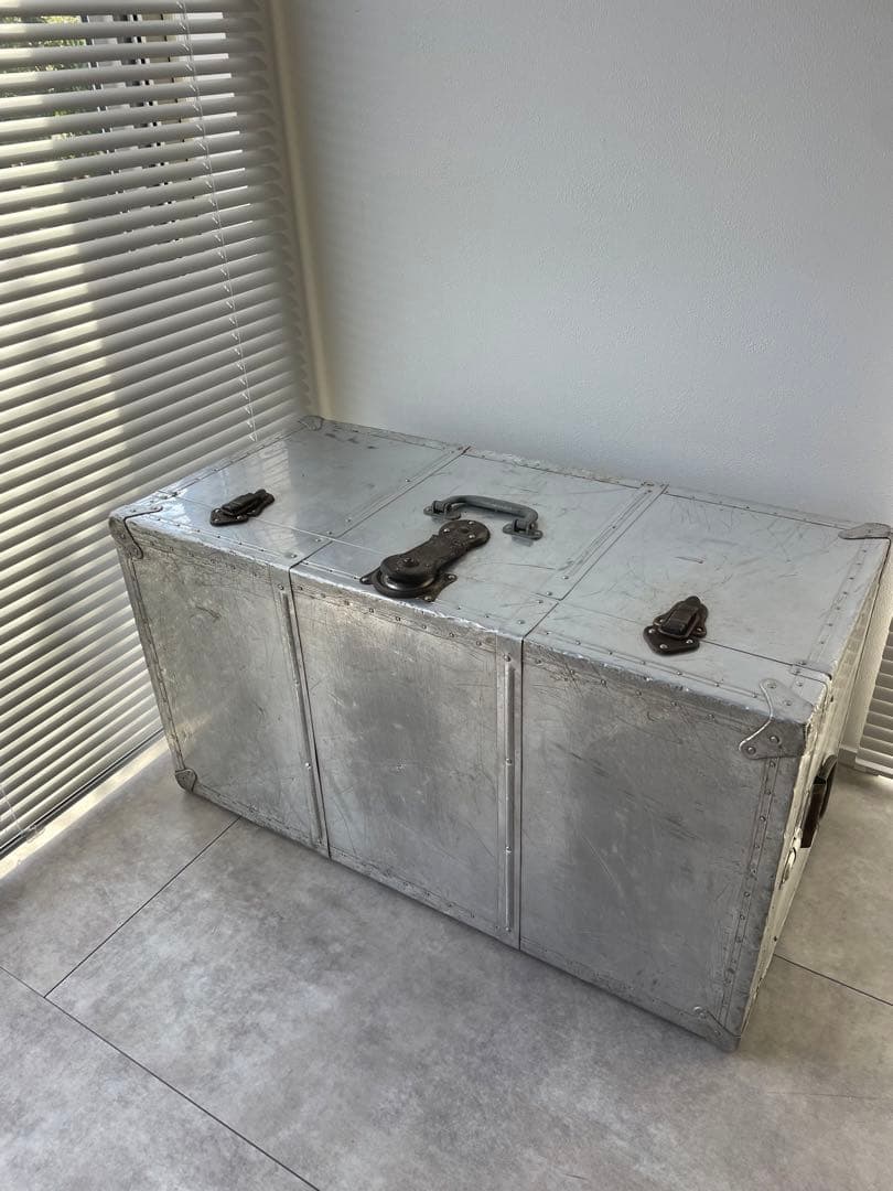 【専用】ヴィンテージ アルミトランク 大型トランク ジュラルミン