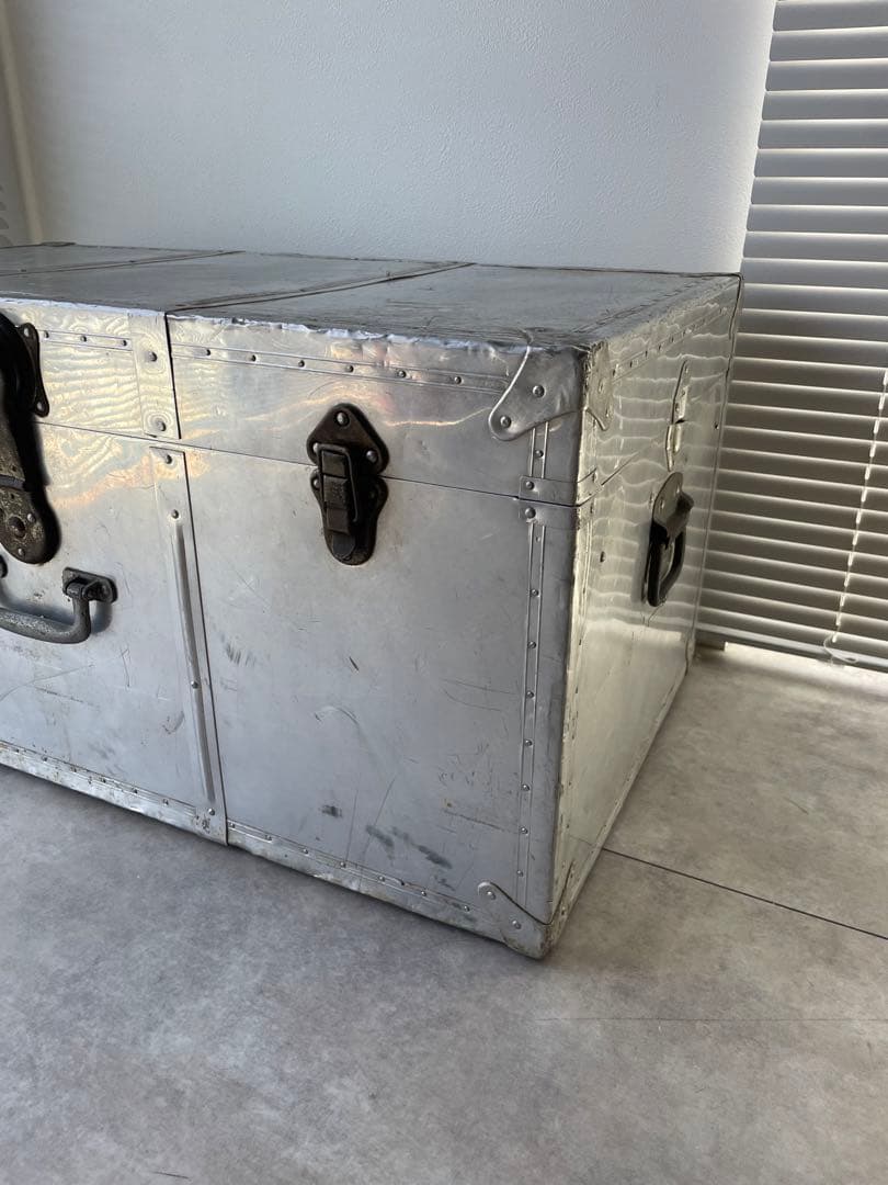 【専用】ヴィンテージ アルミトランク 大型トランク ジュラルミン