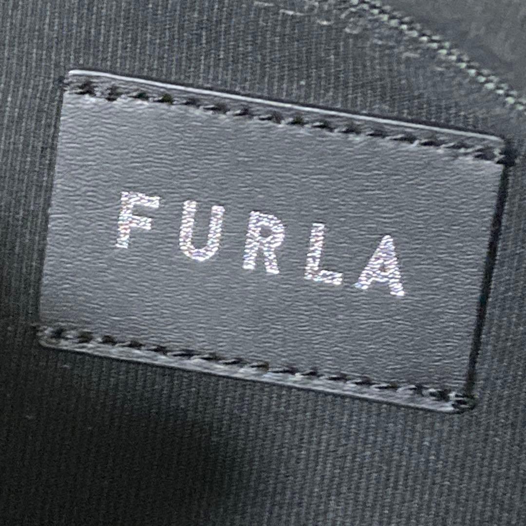 極美品 フルラ FURLA ショルダーバッグ MOON S 総柄 ロゴ