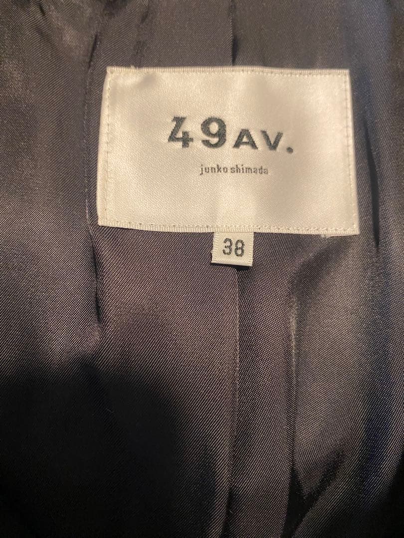 49AV. junko shimada ミンクファー襟 アンゴラロングコート