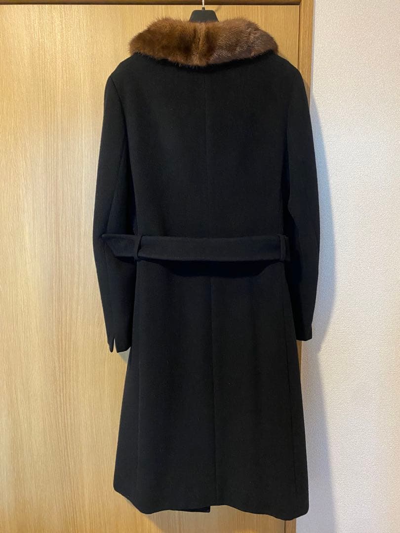 49AV. junko shimada ミンクファー襟 アンゴラロングコート