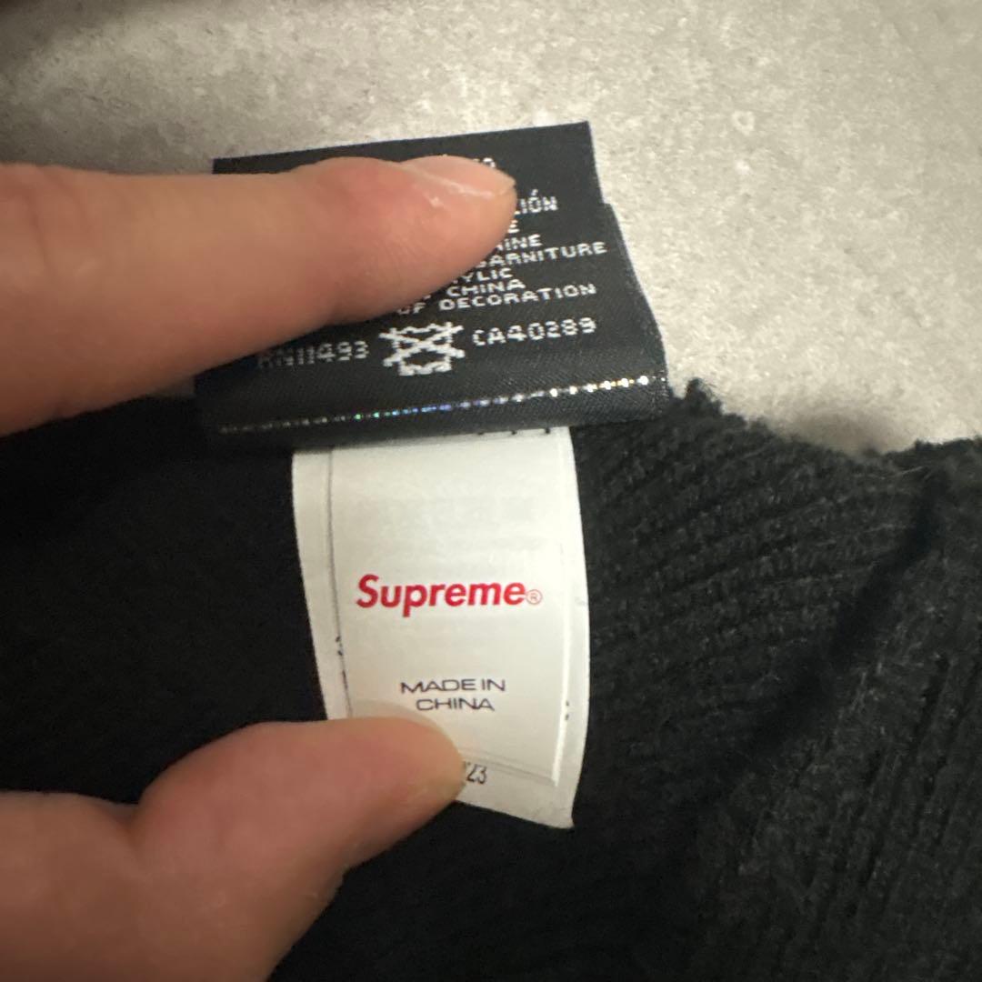 【Supreme】NEW ERA コラボ ビーニー・ニット帽 黒