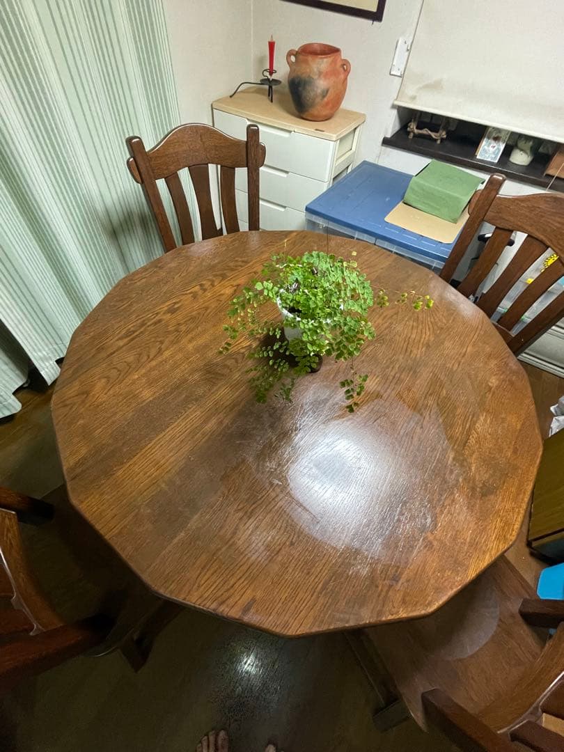 送料無料オランダ製ネザーランズフォークロア　ティエル16角形　ダイニングテーブル