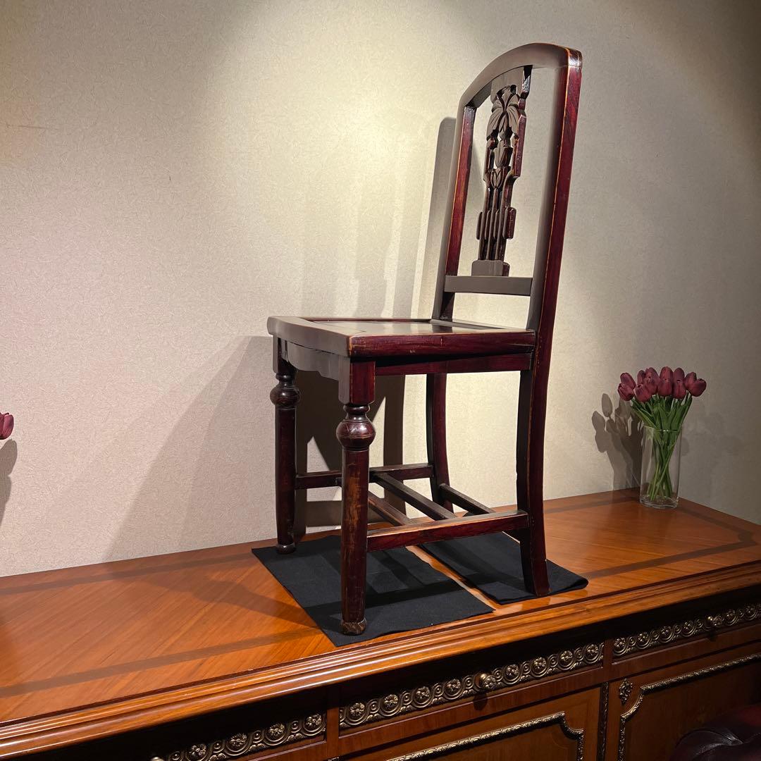 中華民国1910'sアンティーク3点セットの内のチェア❷ 上海租界
