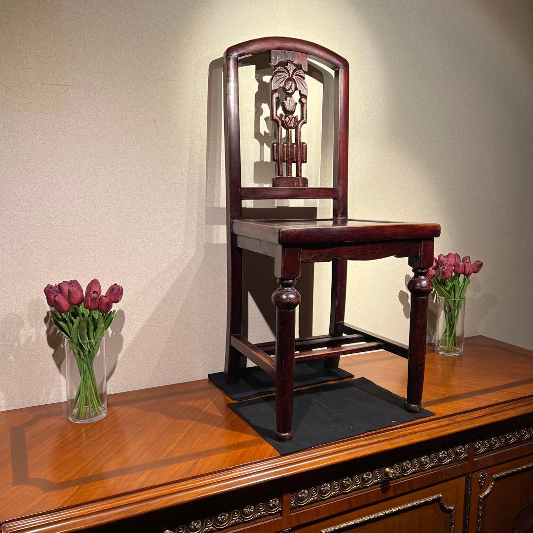 中華民国1910'sアンティーク3点セットの内のチェア❷ 上海租界