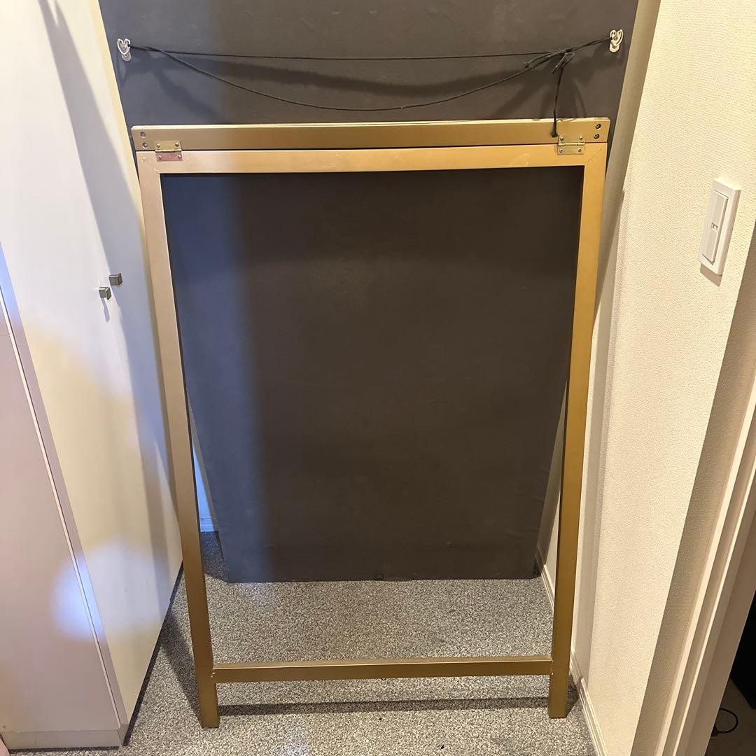 ゴールド装飾フレームの姿見