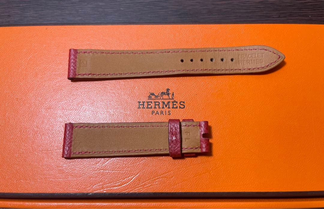 エルメスHウォッチ　レディース　本革ベルト　中古品