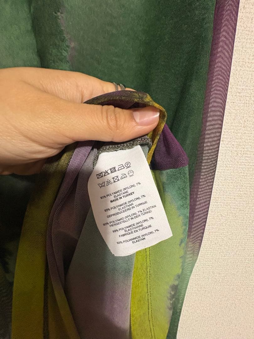 【希少】DriesVanNoten 22SS セカンドスキン メッシュトップス