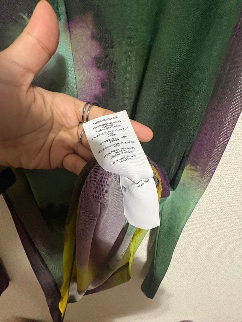 【希少】DriesVanNoten 22SS セカンドスキン メッシュトップス