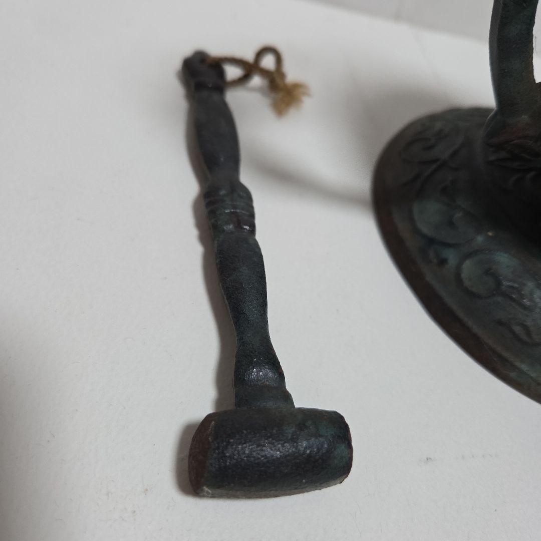 た*か様 青銅製装飾鐘　ハンマー　釣り鐘　仏教美術