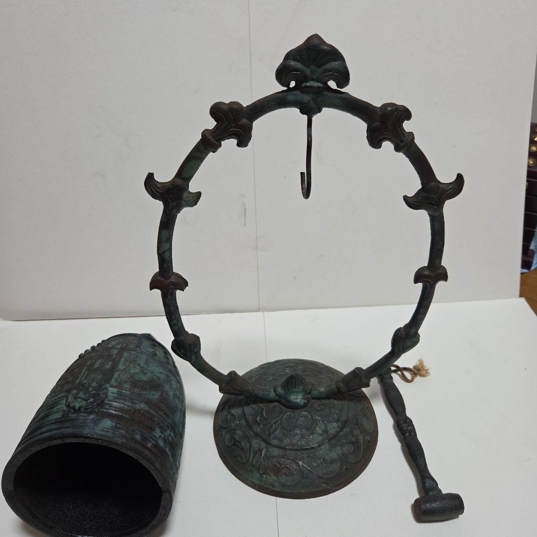 た*か様 青銅製装飾鐘　ハンマー　釣り鐘　仏教美術