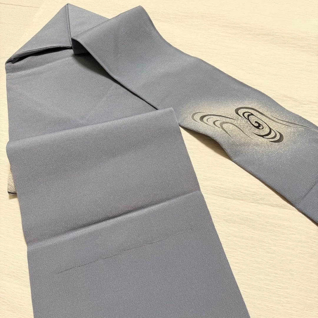 m163 羽田登喜男 縮緬 名古屋帯 正絹