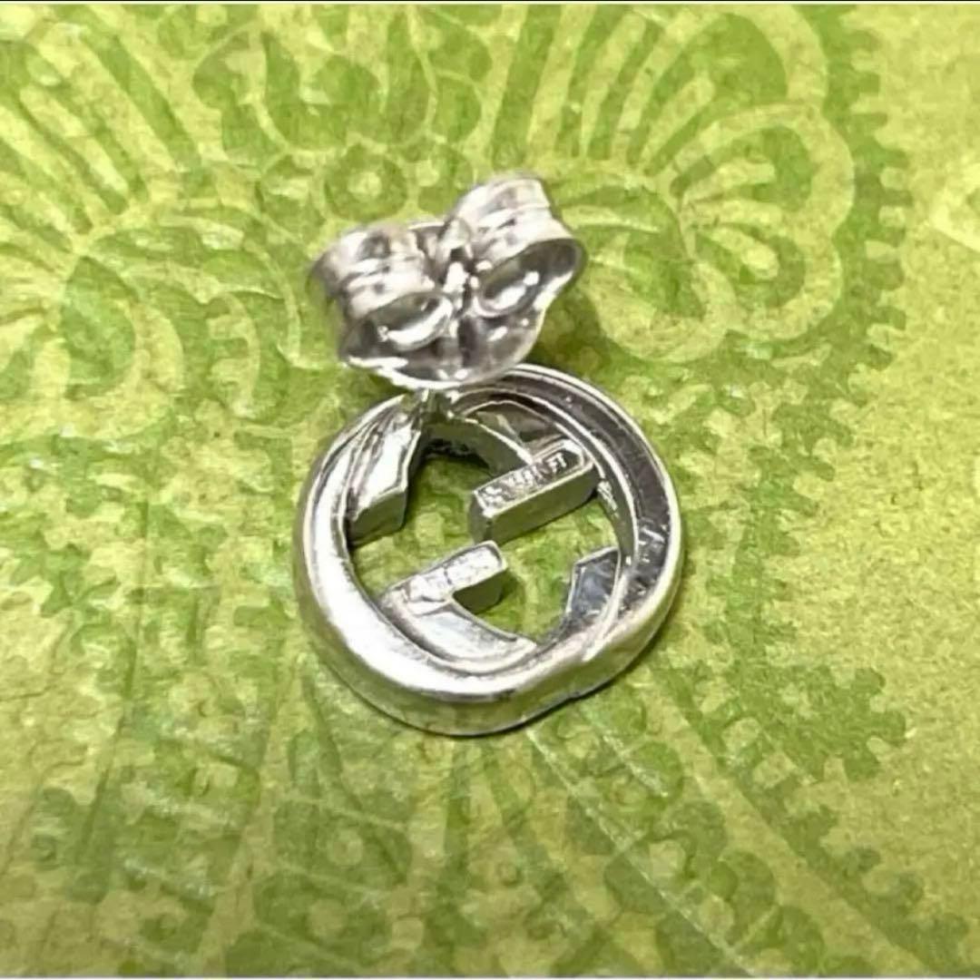 【極美品】グッチ　インターロッキングピアス片耳　メンズ/レディース　925