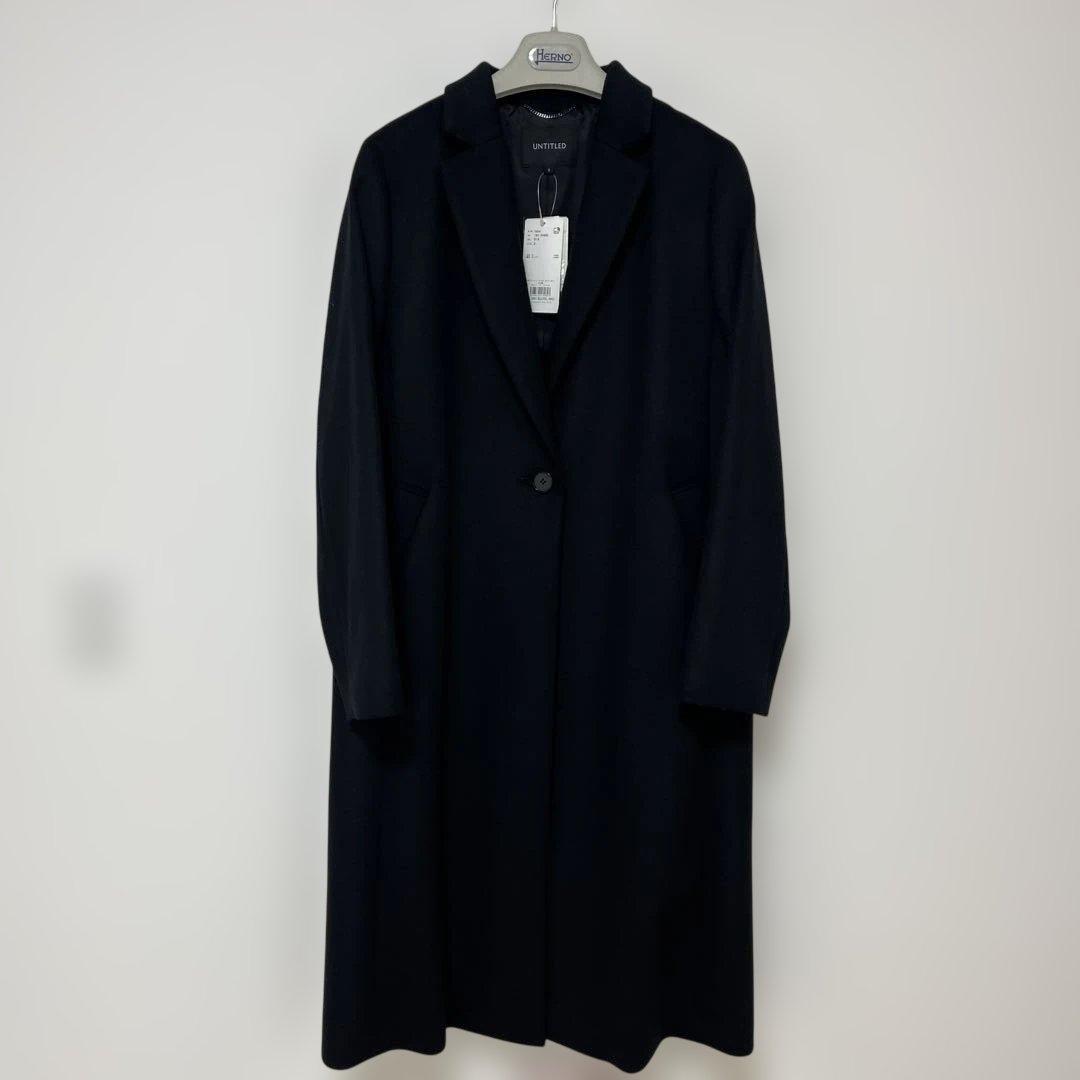 アンタイトルUNTITLED チェスターコート ブラック　黒サイズ3
