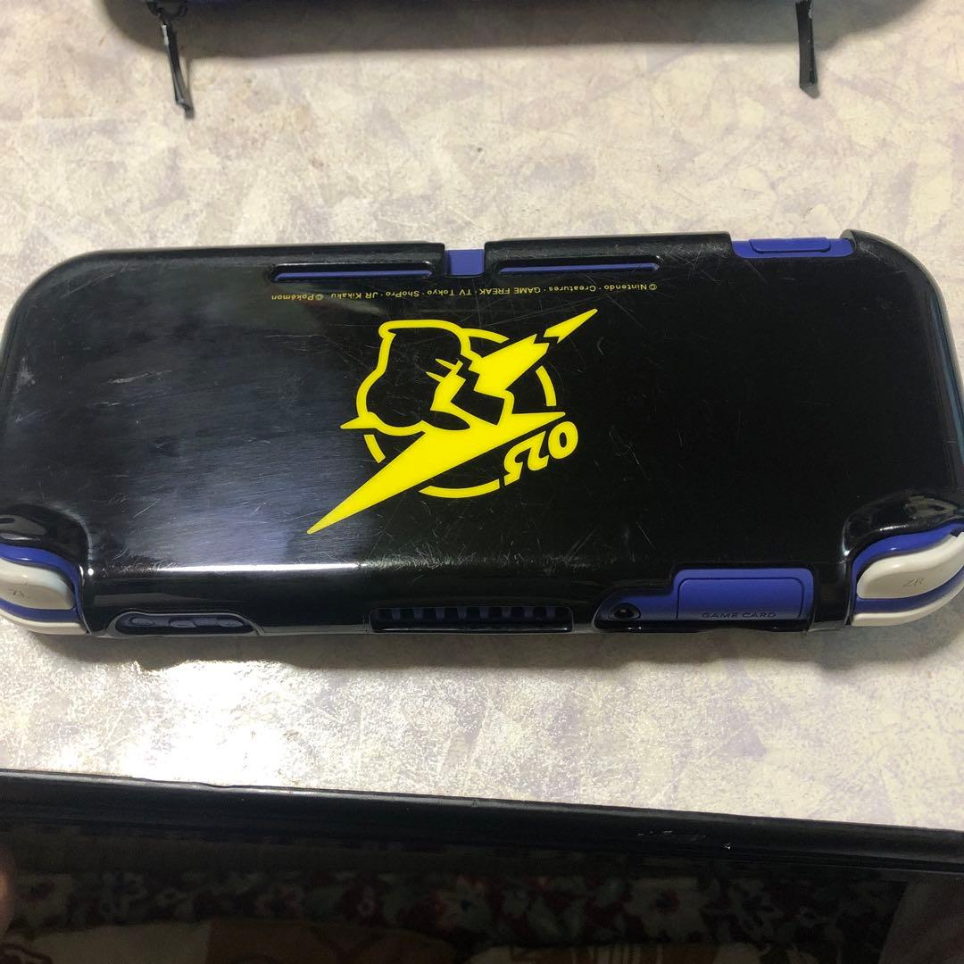 Switch Lite 青 グラセフ ミートピアカセット付き128sDカード付き