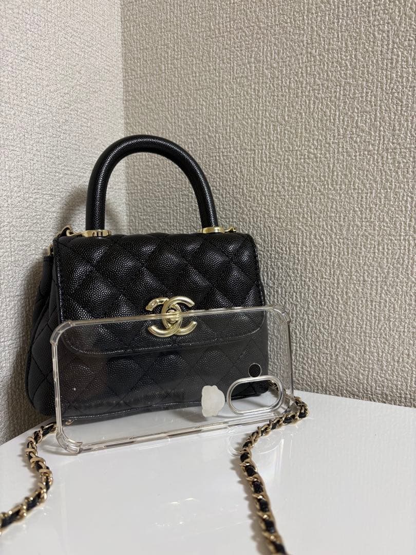 CHANEL ノベルティ キルティングチェーンバッグ　実物撮影　即日発送