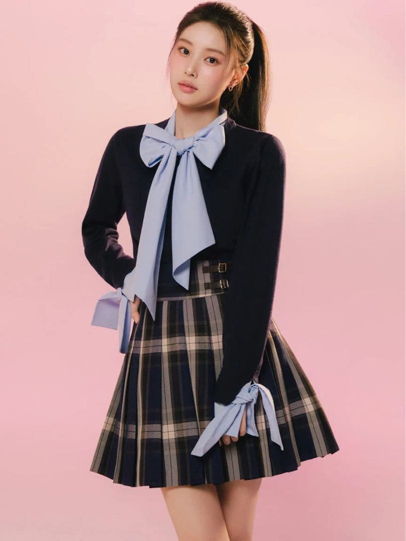 snidel プリーツスカショーパン NVY 0サイズ