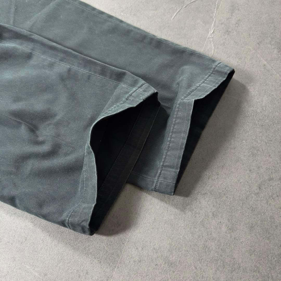 ラルフローレン 90s ANDREW ブラックポロチノ2タックW38L29 古着