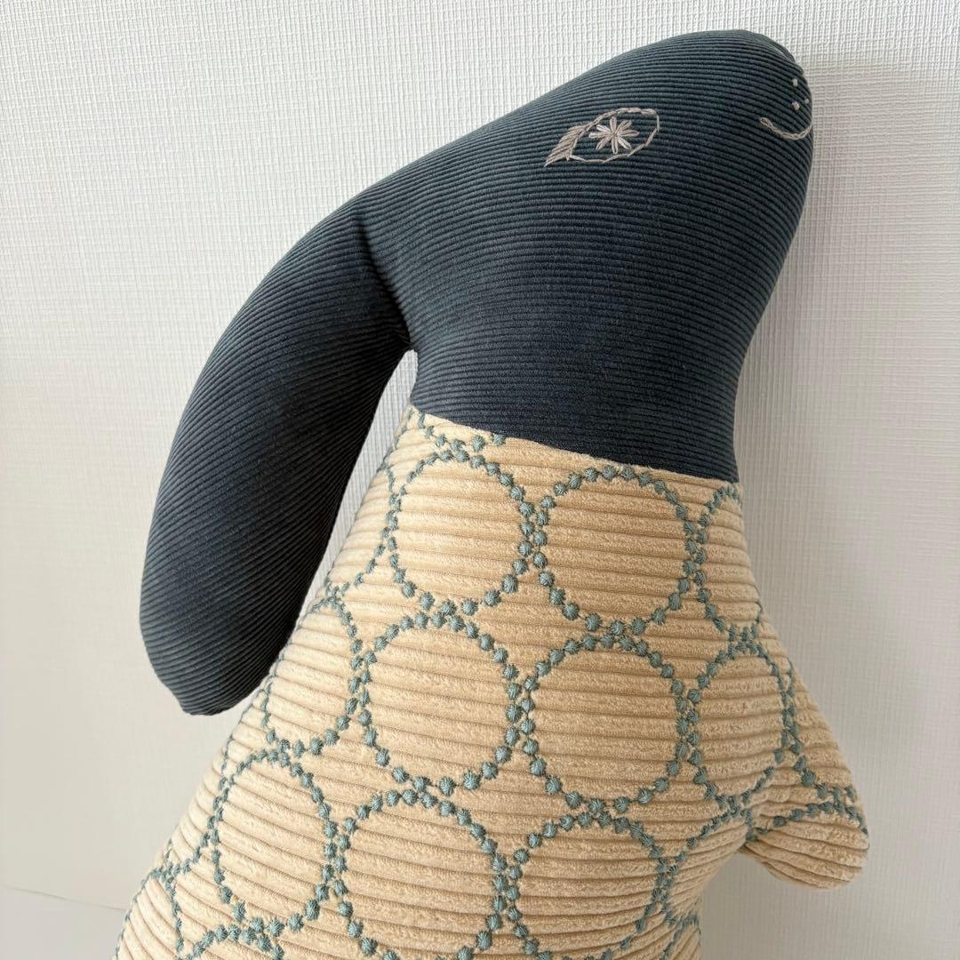 【新品未使用】mina perhonen ウサギクッション タンバリン ベージュ