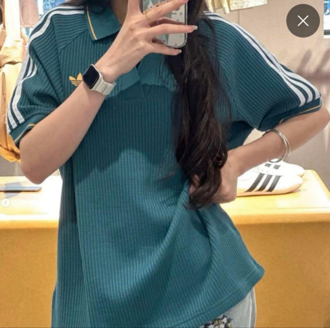 adidas アディダス ワッフルニット ポロ KC0691 半袖