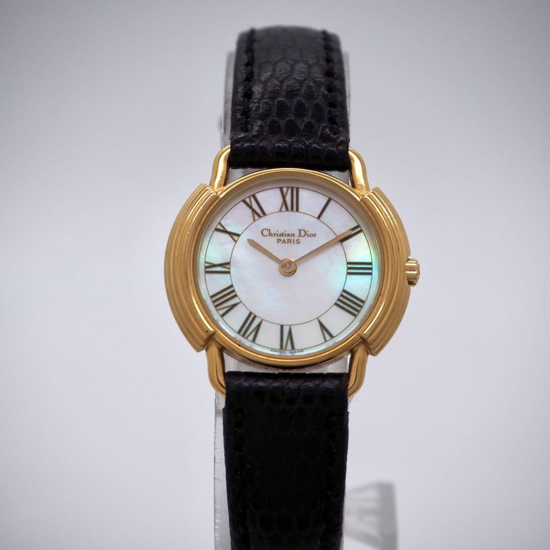 専用258 稼働【美品】クリスチャンディオール　シェル　ゴールド　レディース