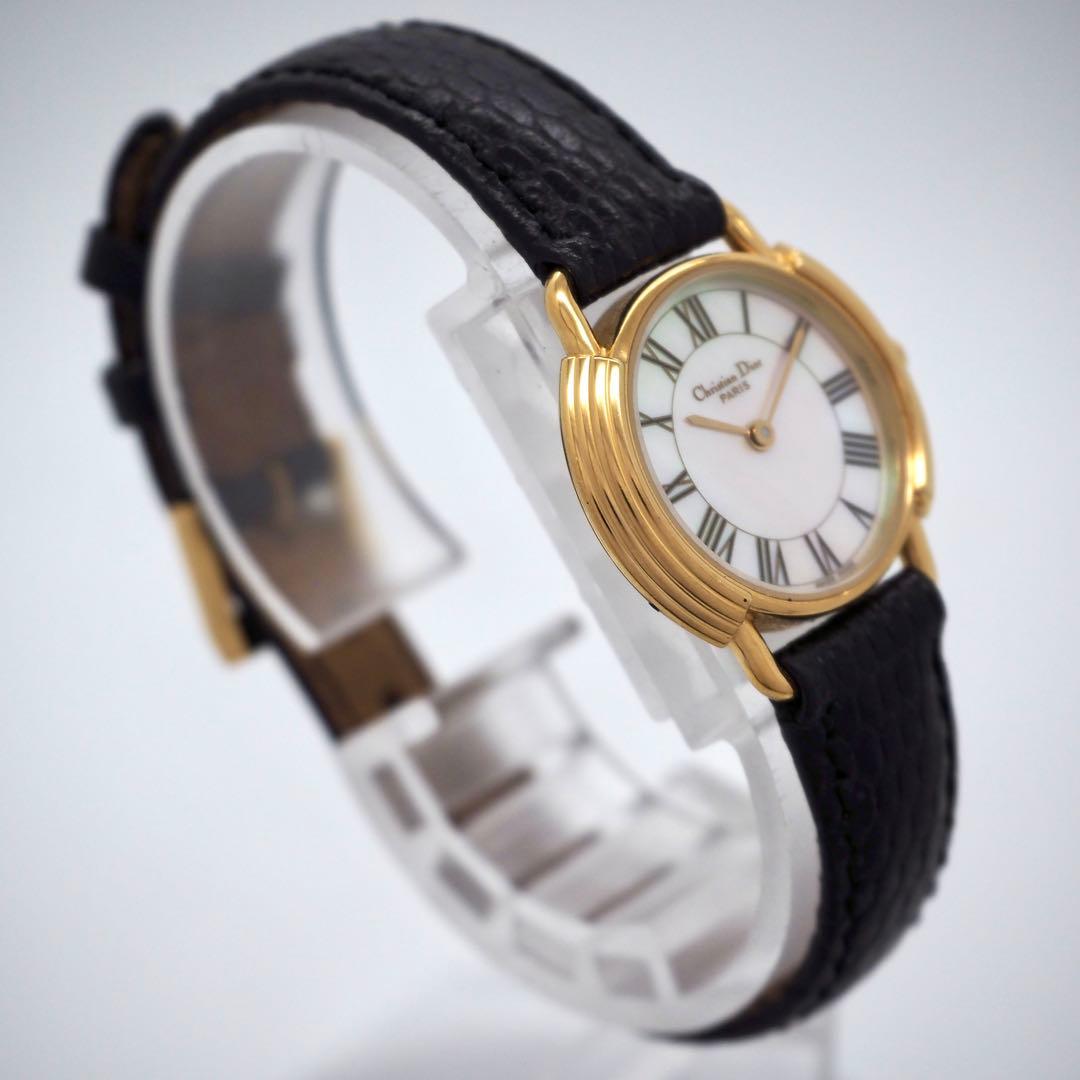 専用258 稼働【美品】クリスチャンディオール　シェル　ゴールド　レディース