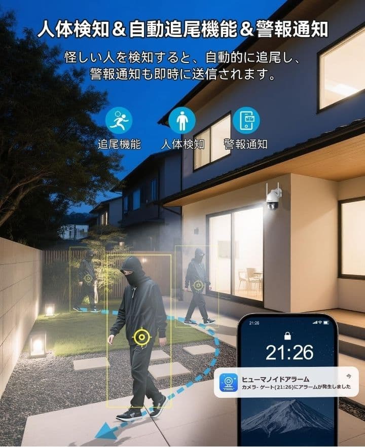 ★新品未使用　監視カメラ　防犯カメラ４台セット