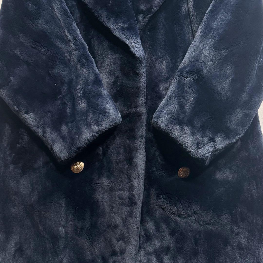 カナダセレクトビーバー リアルファー ファーコート 本毛皮 金ボタン