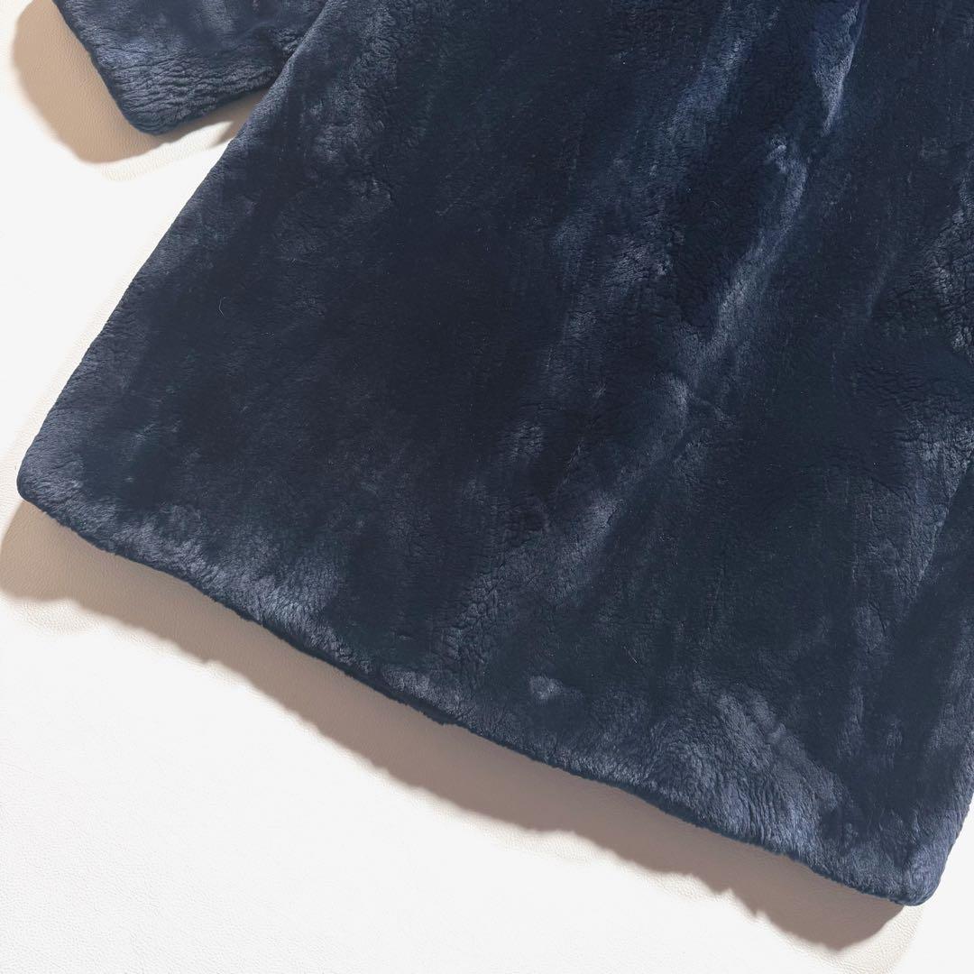 カナダセレクトビーバー リアルファー ファーコート 本毛皮 金ボタン